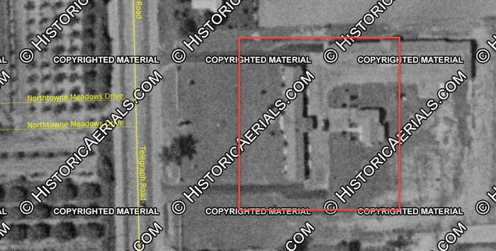 Star Motel (Haven Motel) - 1957 Aerial (newer photo)